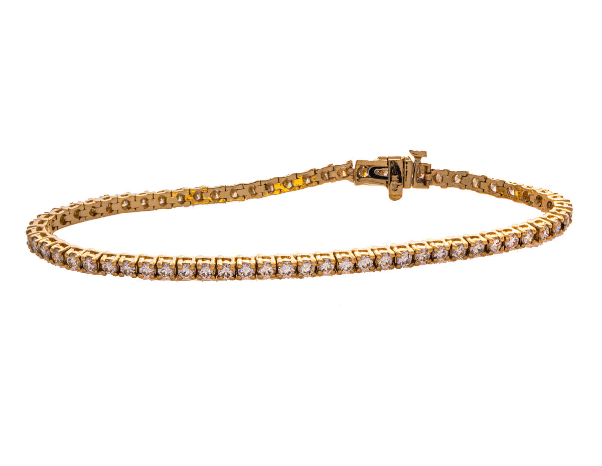 3ct. t.w. Diamond Tennis Bracelet in 14K Yellow Gold