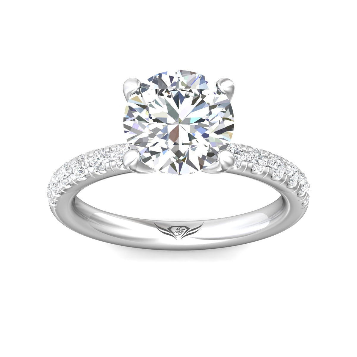 1/2ct. t.w. Diamond Engagement Ring in 14K White Gold