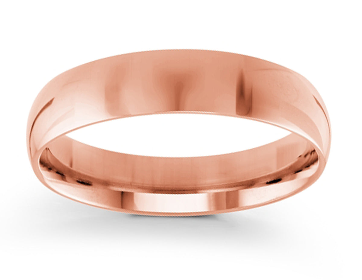 5mm Wedding Ring in 14K Rose Gold