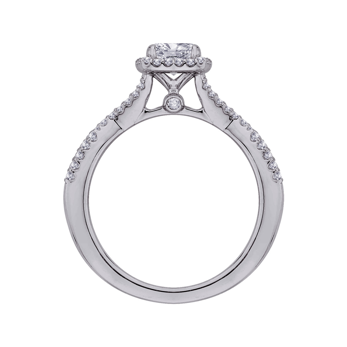 1/3ct. t.w. Round Cut Diamond Engagement Ring in 14K White Gold