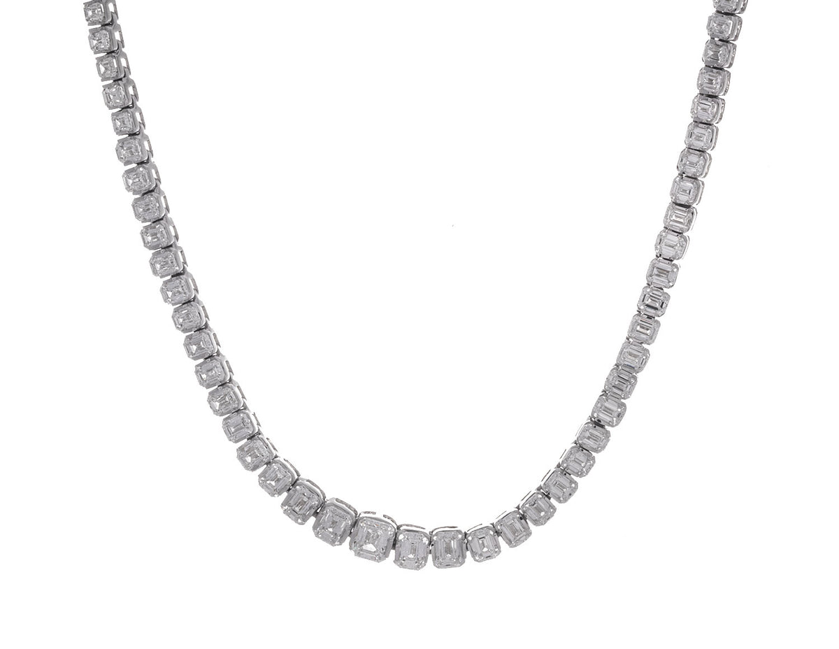 4 5/8ct. t.w. Diamond Necklace in 14K White Gold
