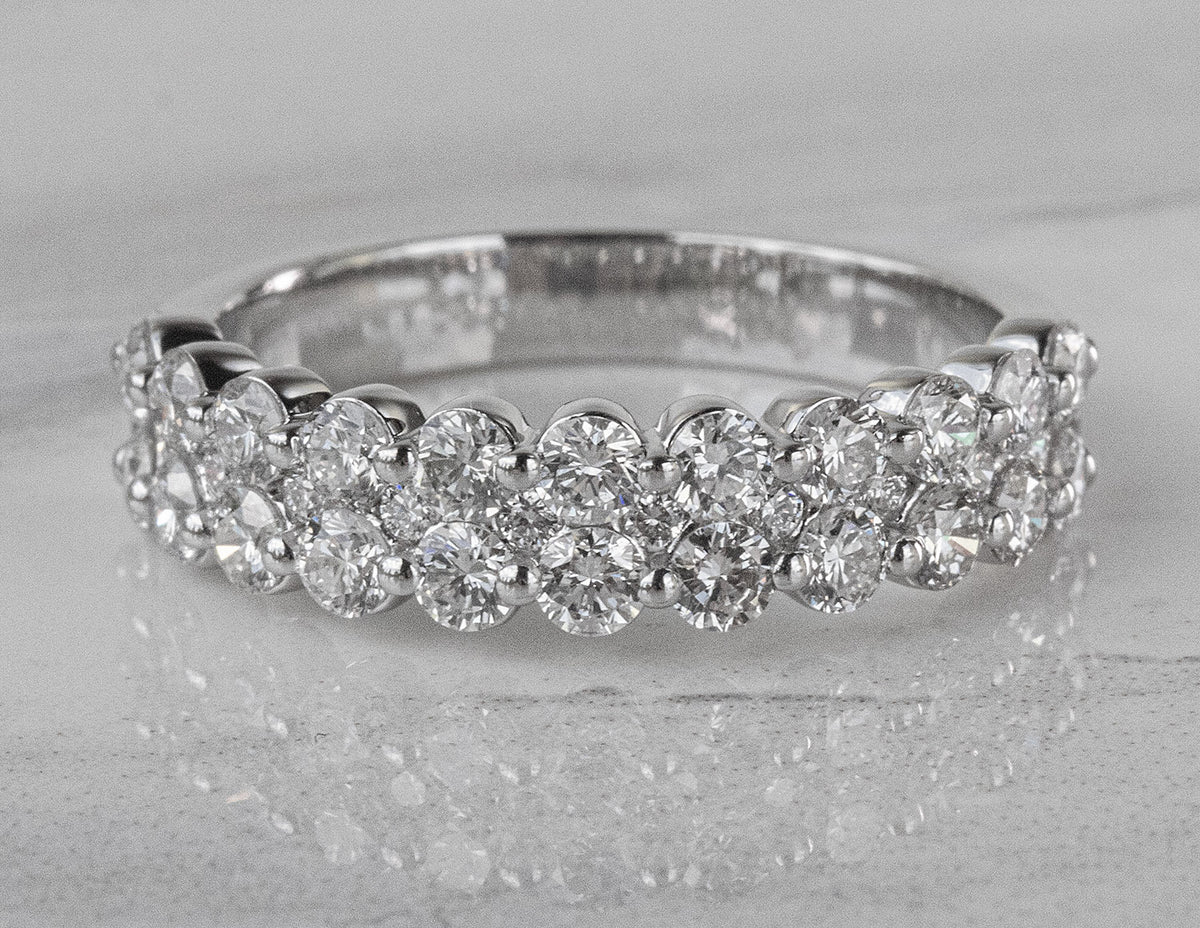 1 1/10ct. t.w. Diamond Anniversary Ring in 14K White Gold