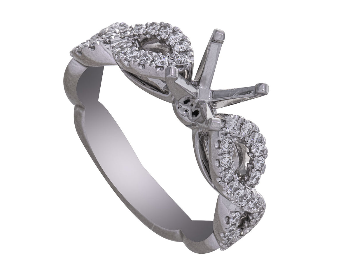 1/3ct. t.w. Diamond Engagement Ring in 14K White Gold