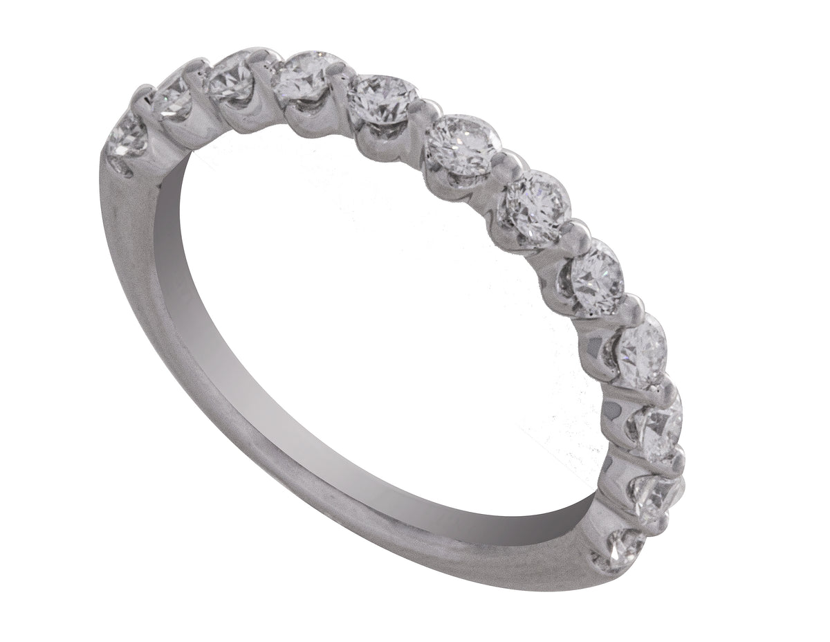 3/4ct. t.w. Newborn Lab Created Diamond Anniversary Ring in 14K White Gold