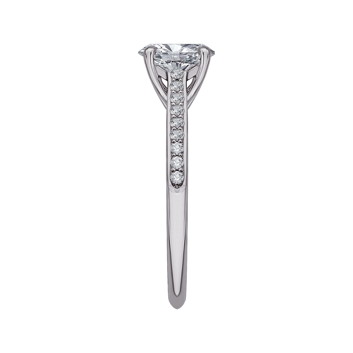 1/6ct. t.w. Diamond Engagement Ring in 14K White Gold