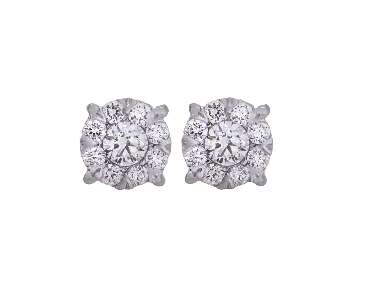 1/3ct. t.w. Diamond Lovebright Earrings in 10K White Gold