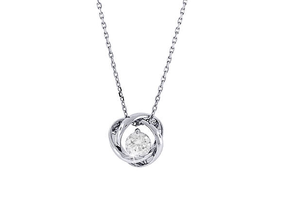 1/2ct. t.w. Kessler 81 Round Diamond Pendant in 14K White Gold
