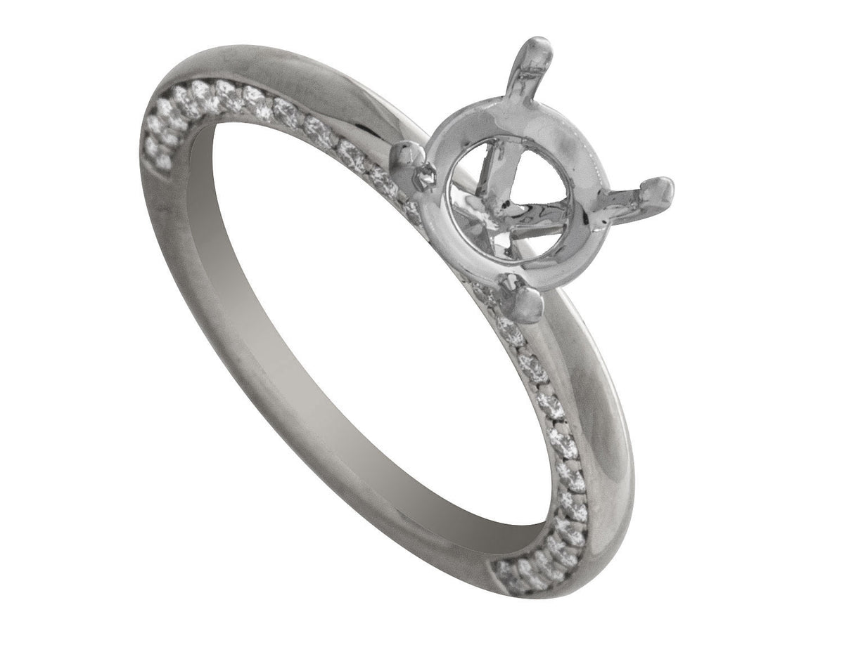1/2ct. t.w. Kessler 81 Diamond Engagement Ring in Platinum