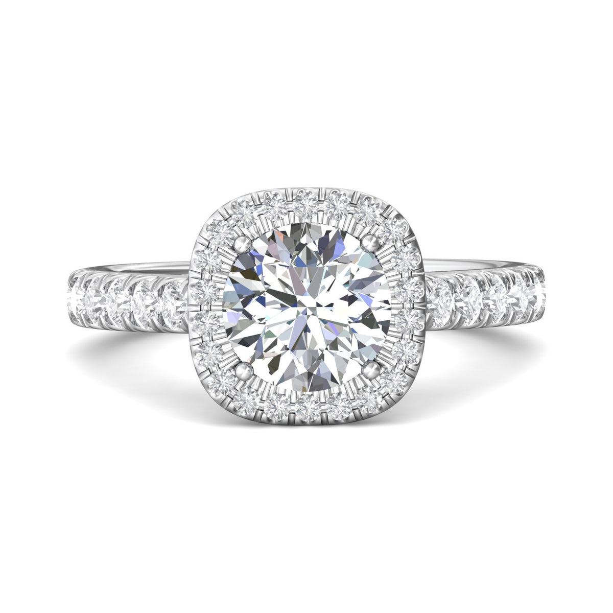 3/4ct. t.w. Diamond Engagement Ring in 14K White Gold