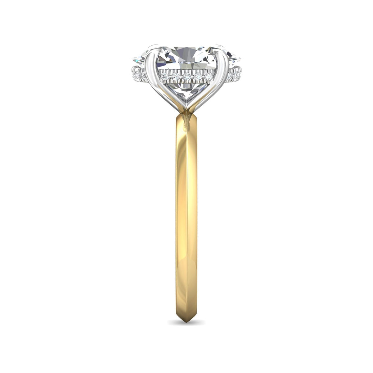 .05ct. t.w. Diamond Engagement Ring in 14K Yellow and White Gold