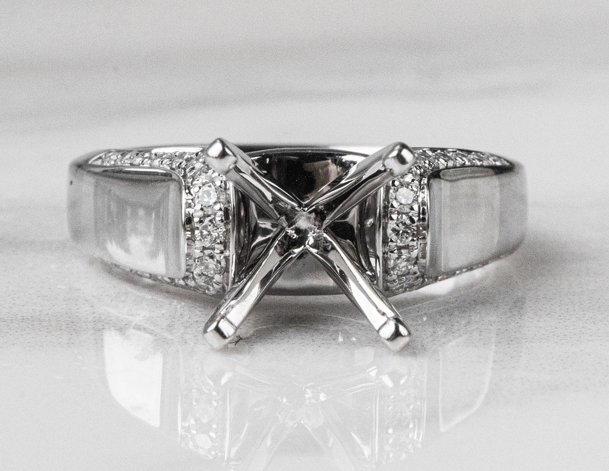 1/4ct. t.w. Diamond Engagement Ring in 14K White Gold