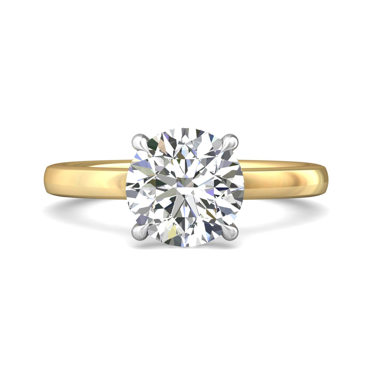 .06ct. t.w. Diamond Engagement Ring in 14K Yellow and White Gold