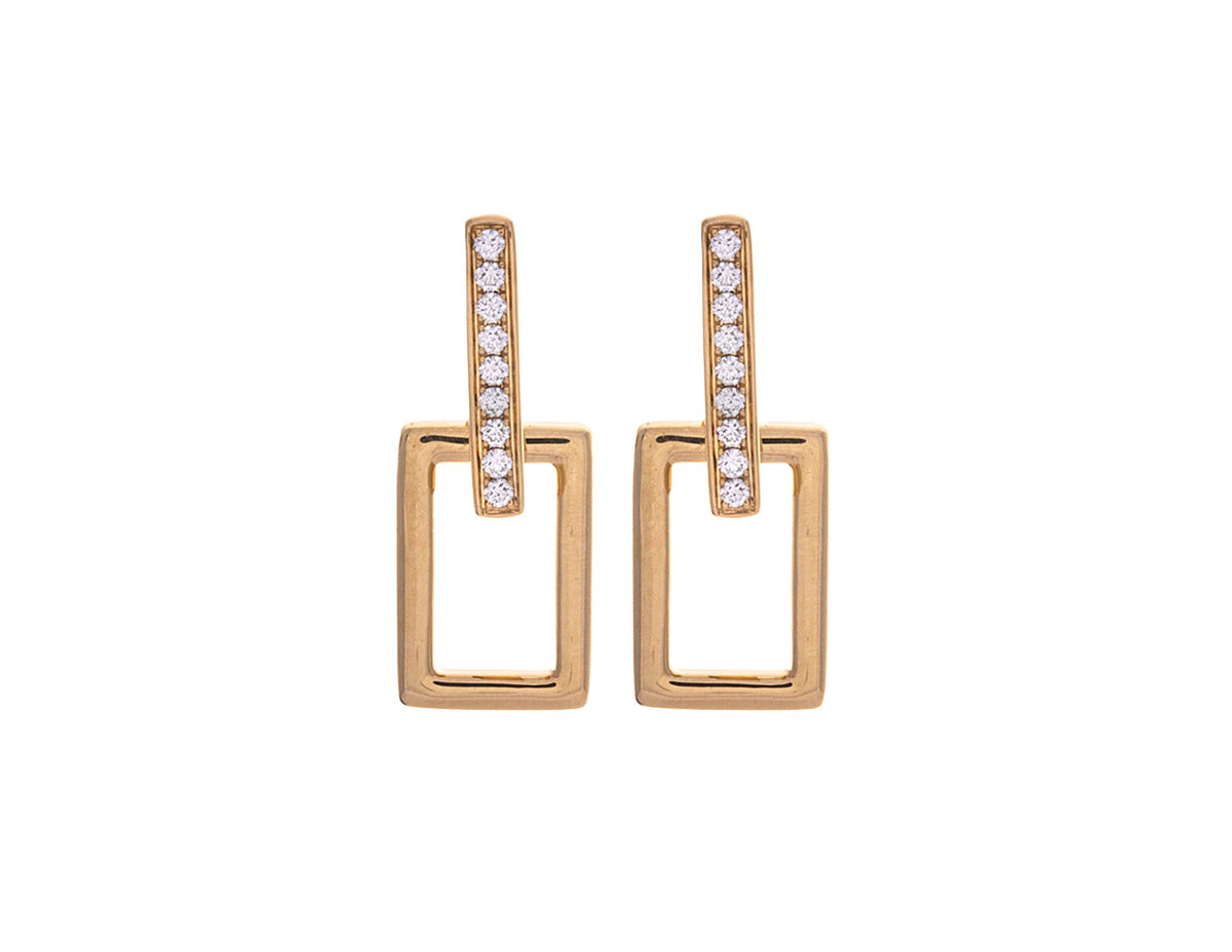 1/5ct. t.w. Diamond Dangle Earrings in 14K Yellow Gold