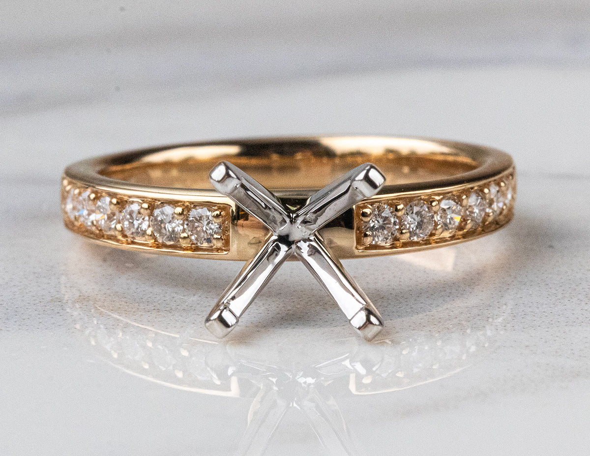 1/4ct. t.w. Diamond Engagement Ring in 14K Yellow Gold