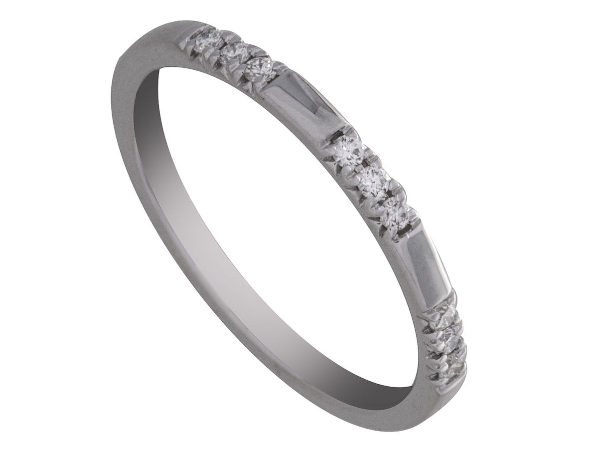 1/10ct. t.w. Diamond Anniversary Ring in 14K White Gold