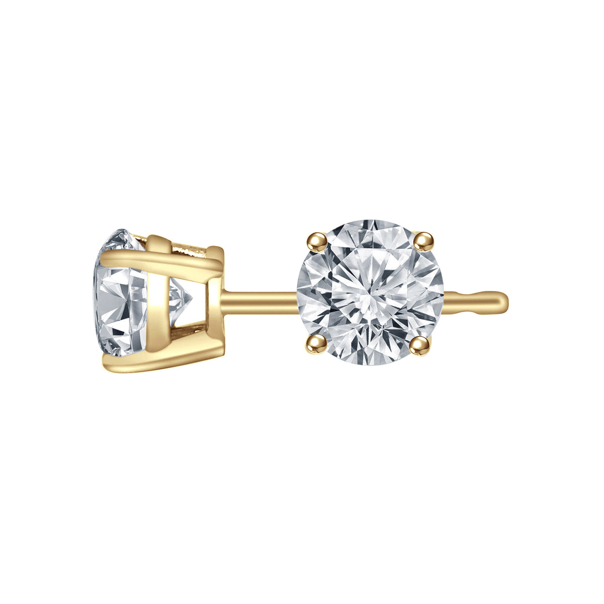 1/3ct. t.w. Diamond Stud Earrings in 14K Yellow Gold