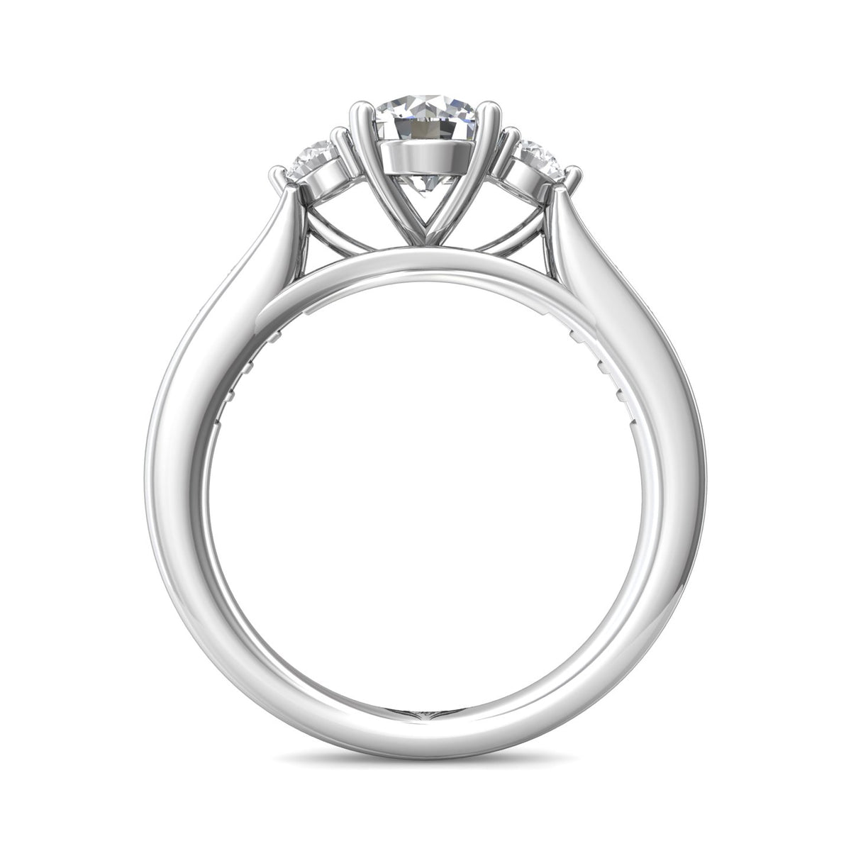 1/2ct. t.w. Round Cut Diamond Engagement Ring in 14K White Gold