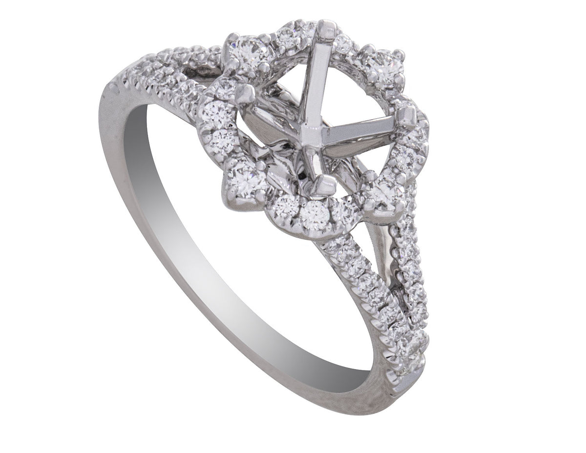 2/5ct. t.w. Diamond Engagement Ring in 14K White Gold