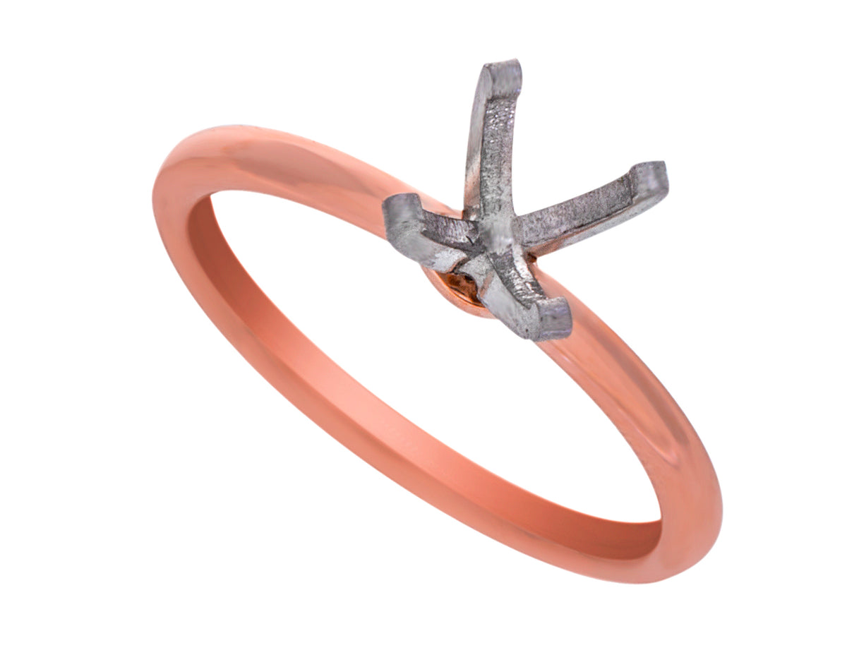 Solitaire Engagement Ring in 14K Rose Gold