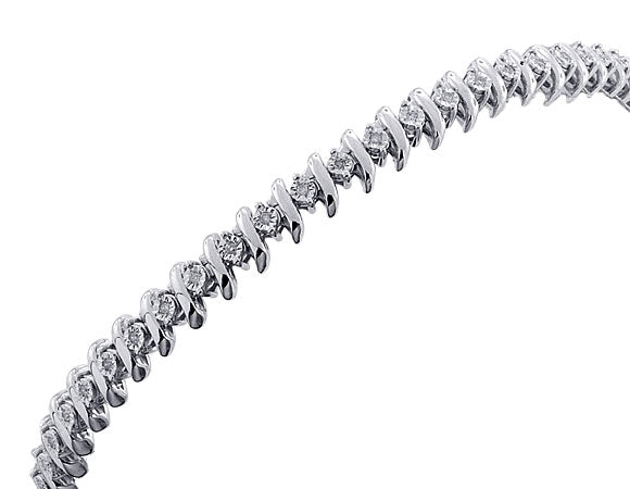 1/4ct. t.w. Diamond Illusion Bracelet in Sterling Silver
