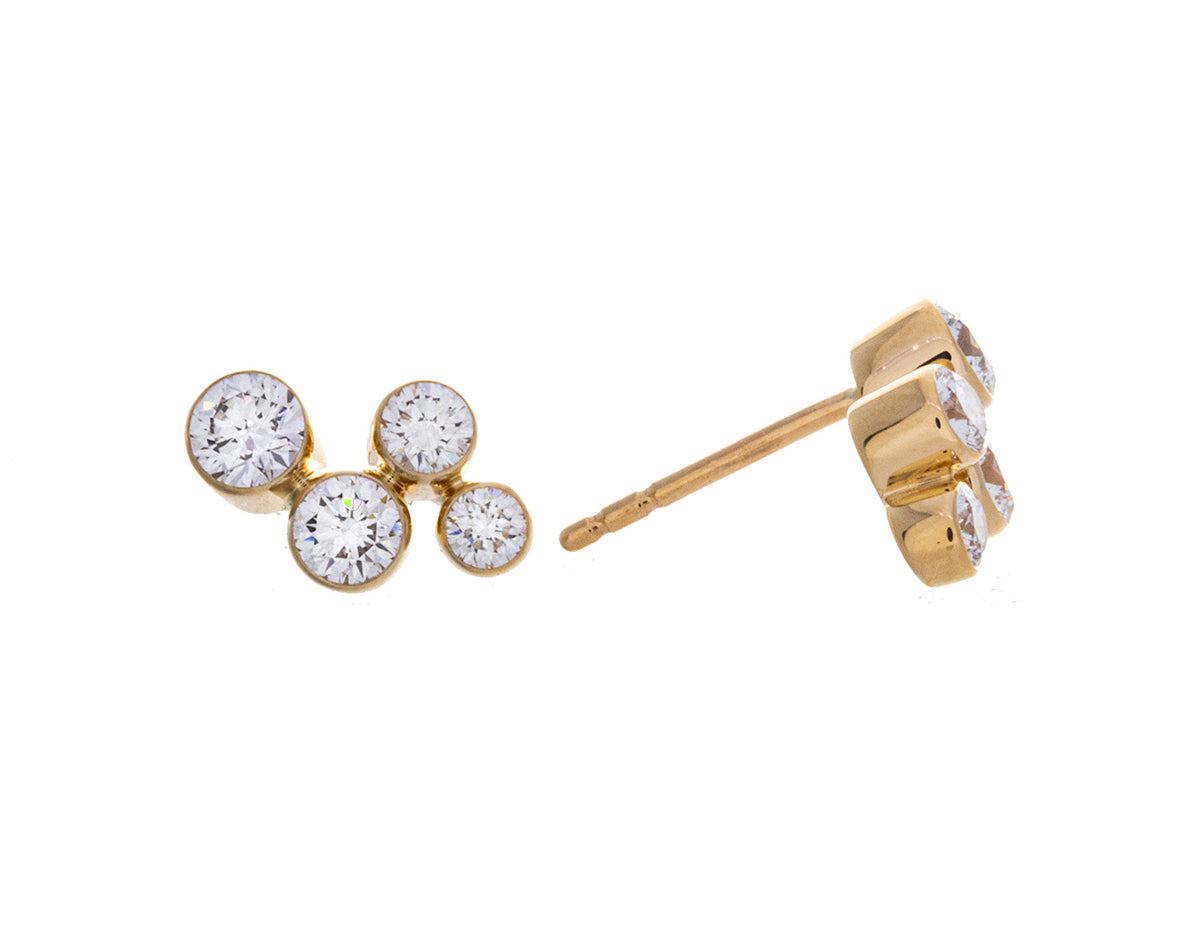 1ct. t.w. Newborn Lab Created Diamond Fashion Earrings in 14K Yellow Gold