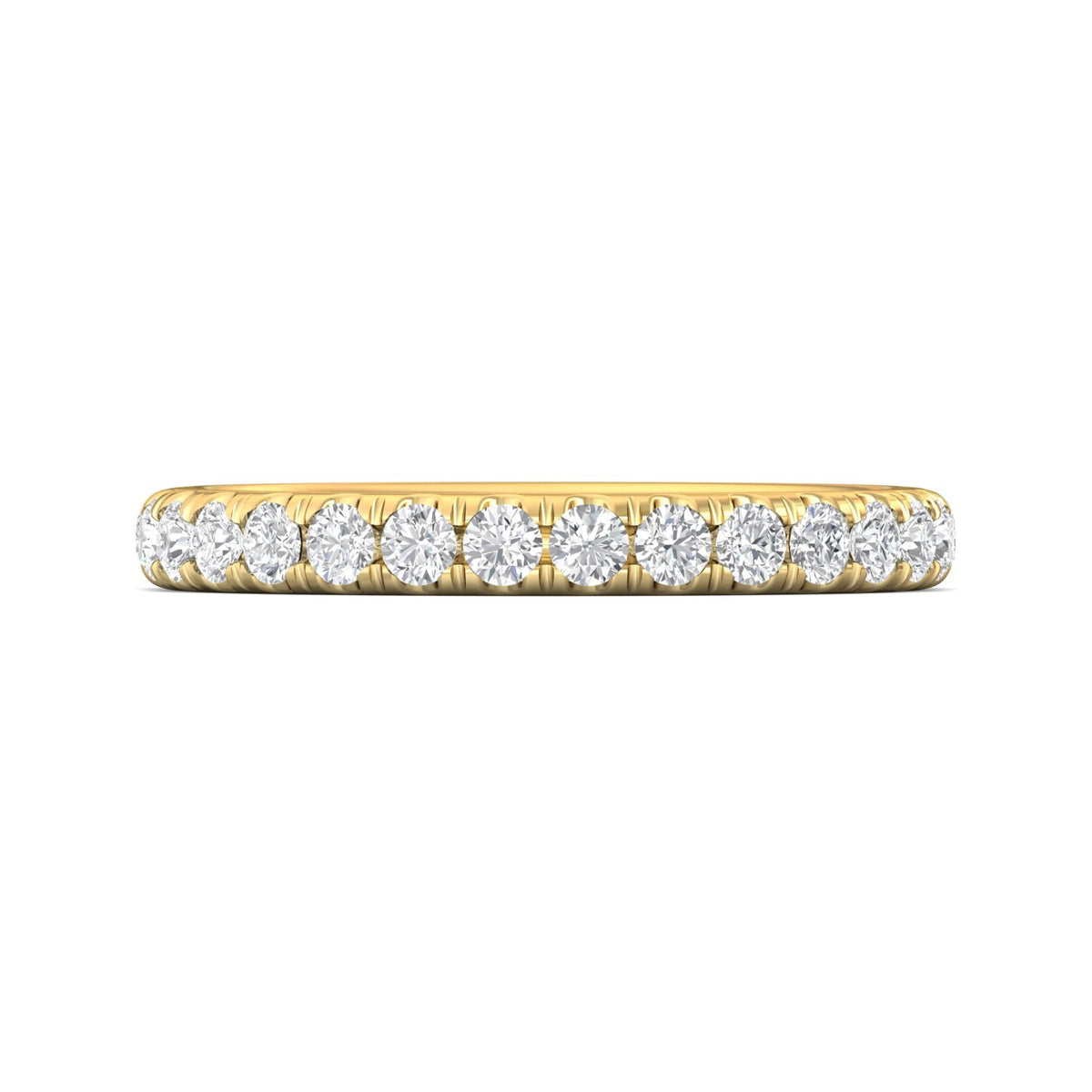1/2ct. t.w. Round Cut Diamond Wedding Ring in 14K Yellow Gold
