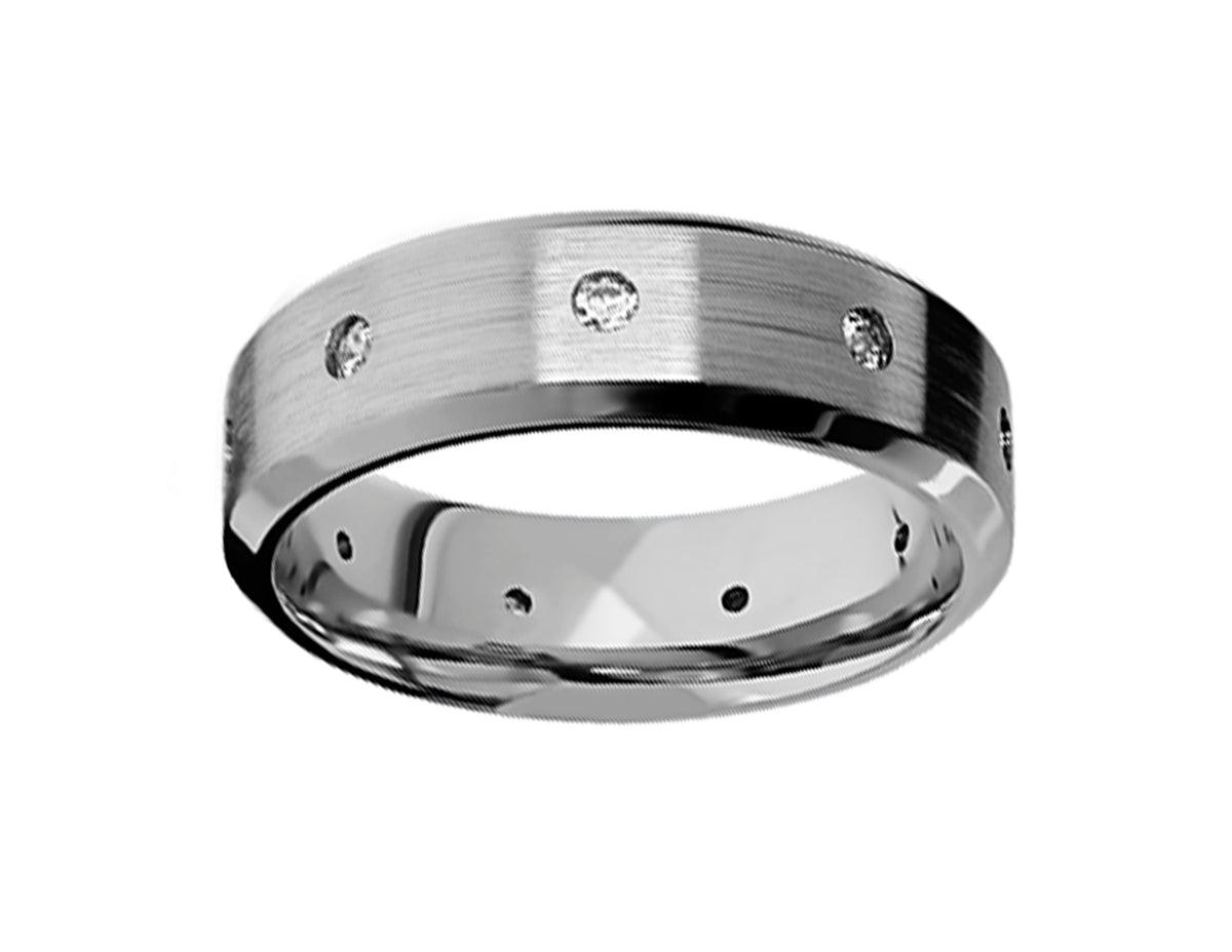 1/4ct. t.w. Diamond Men's Band in 14K White Gold