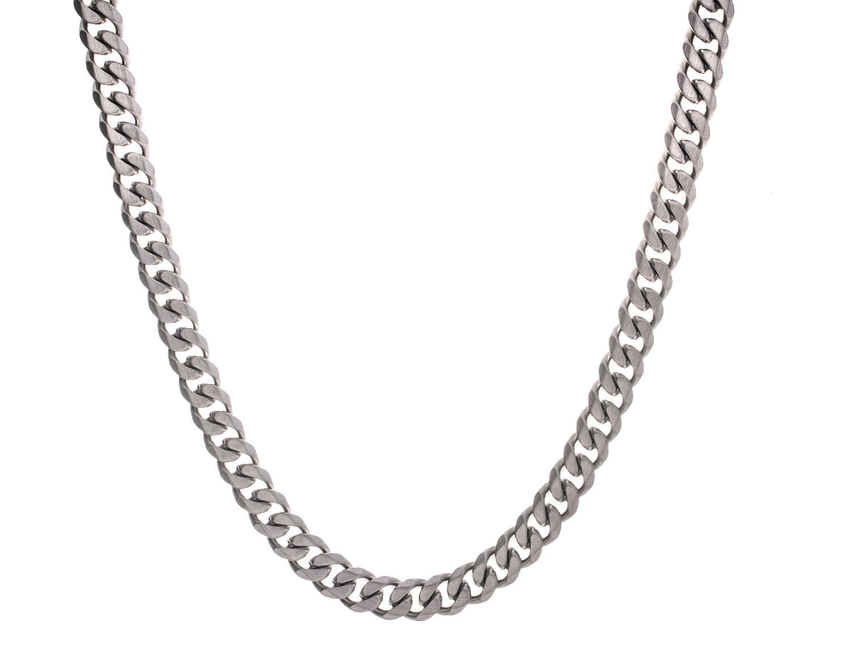 Stainless Steel Matte Curb Link Chain