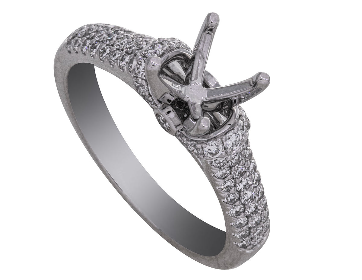 1/2ct. t.w. Diamond Engagement Ring in 14K White Gold