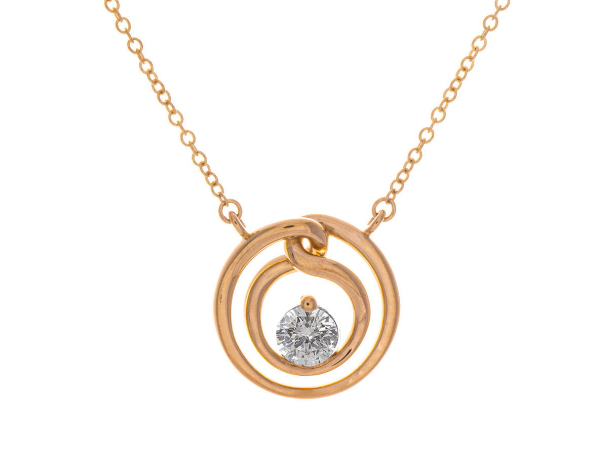 3/4ct. Kessler 81 Diamond Pendant in 14K Yellow Gold