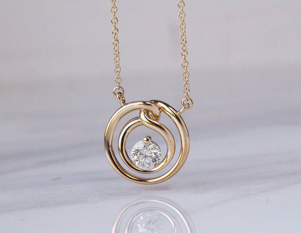 3/4ct. Kessler 81 Diamond Pendant in 14K Yellow Gold