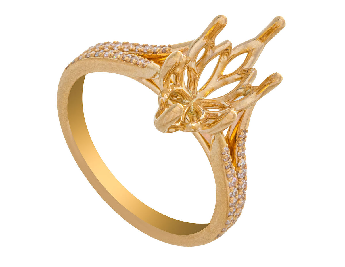 1/5ct. t.w. Diamond Engagement Ring in 14K Yellow Gold