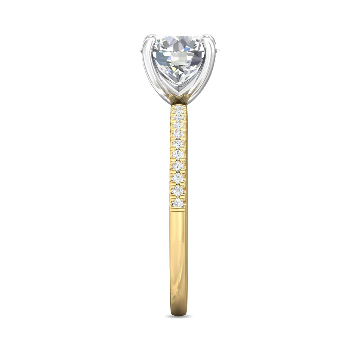 1/8ct. t.w. Diamond Engagement Ring in 14K Yellow and White Gold