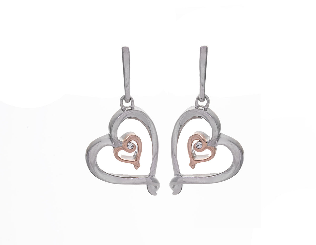 .01ct. t.w. Diamond Earrings in Sterling Silver