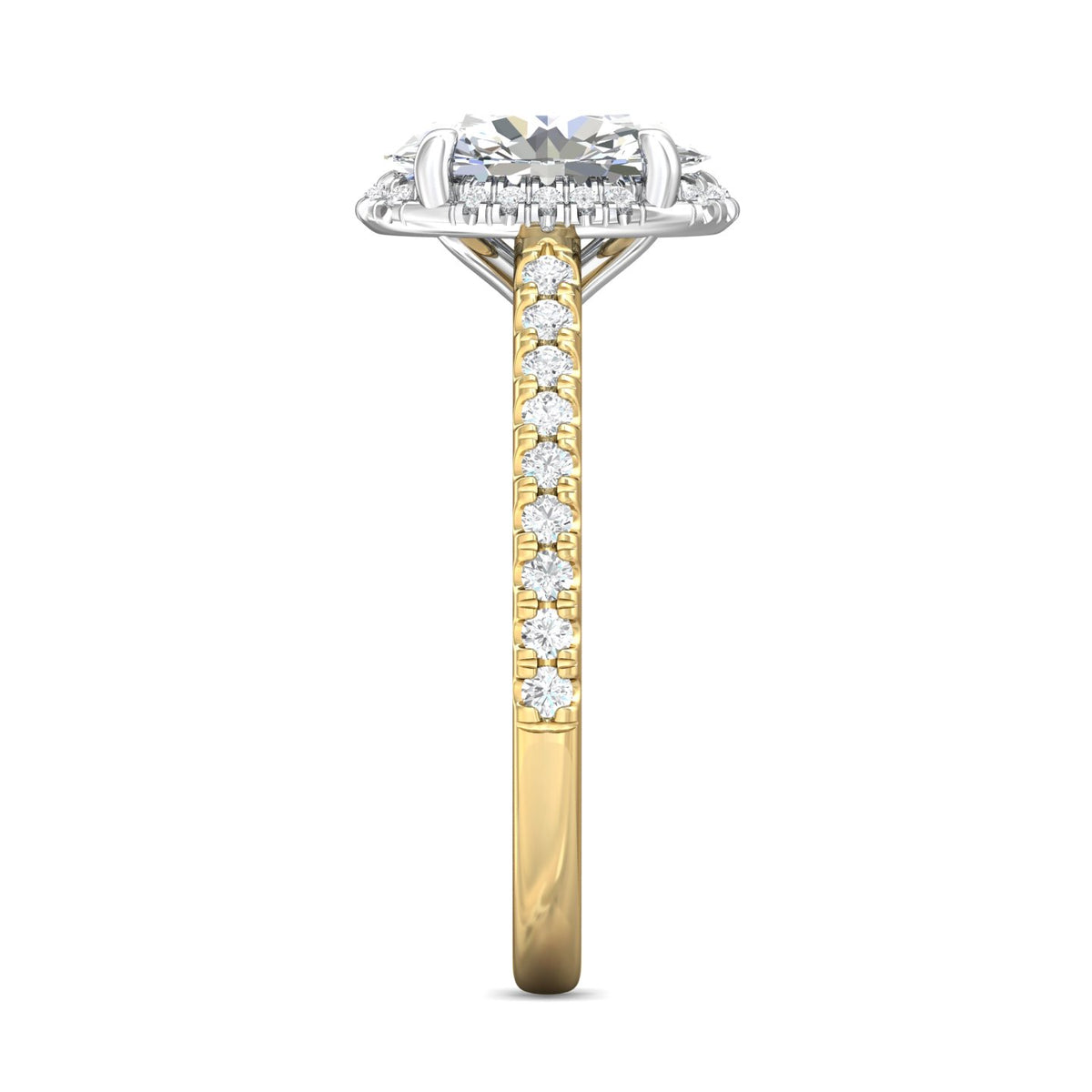 1/3ct. t.w. Diamond Engagement Ring in 14K Yellow and White Gold