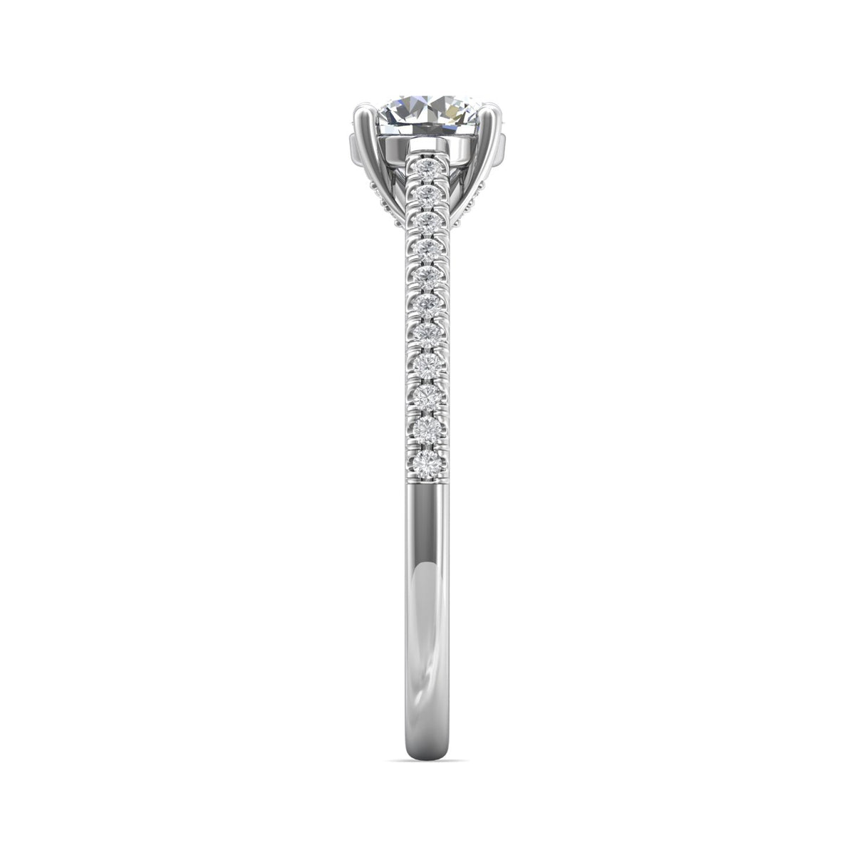 1/6ct. t.w. Diamond Engagement Ring in 14K White Gold
