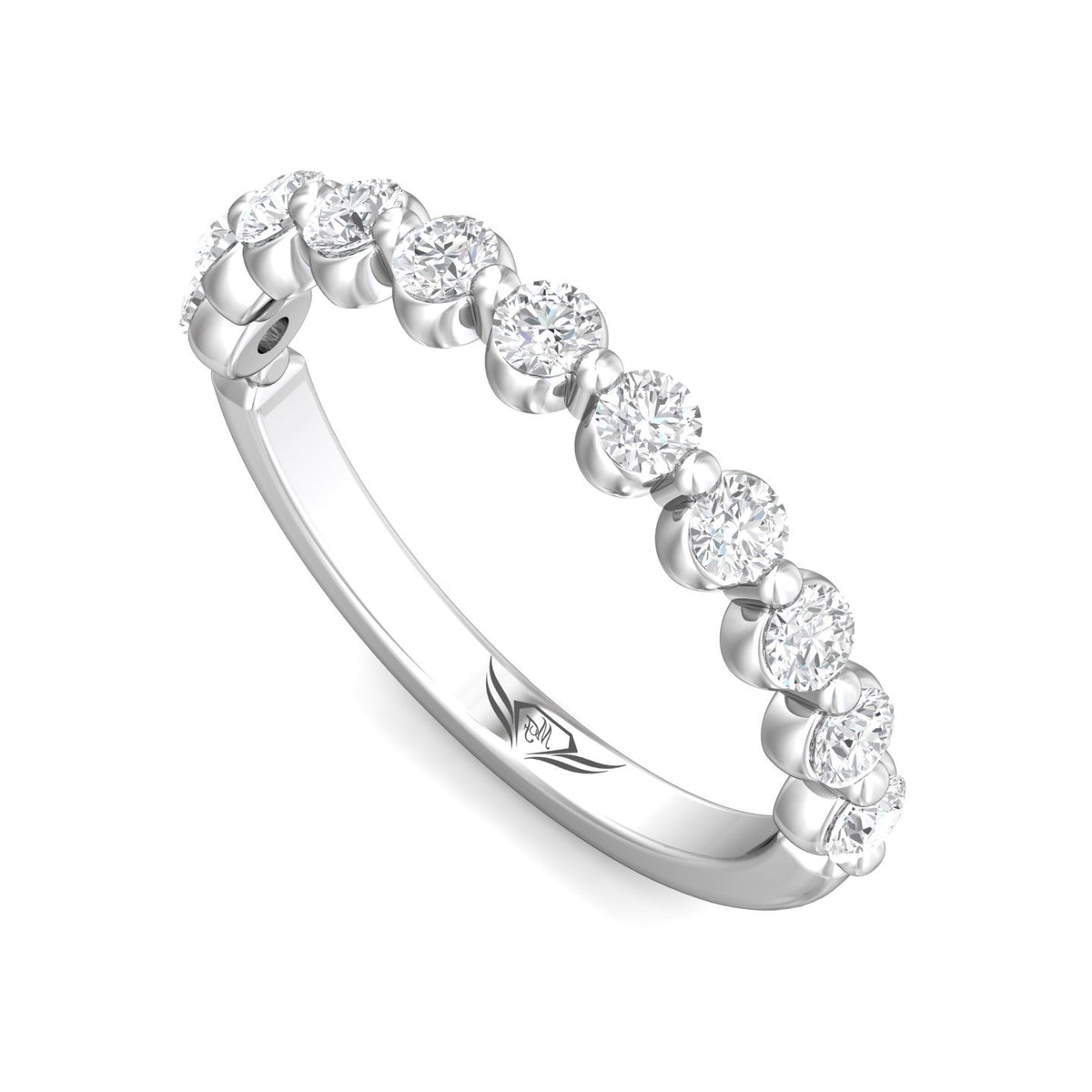 3/4ct. t.w. Diamond Wedding Band in 14K White Gold