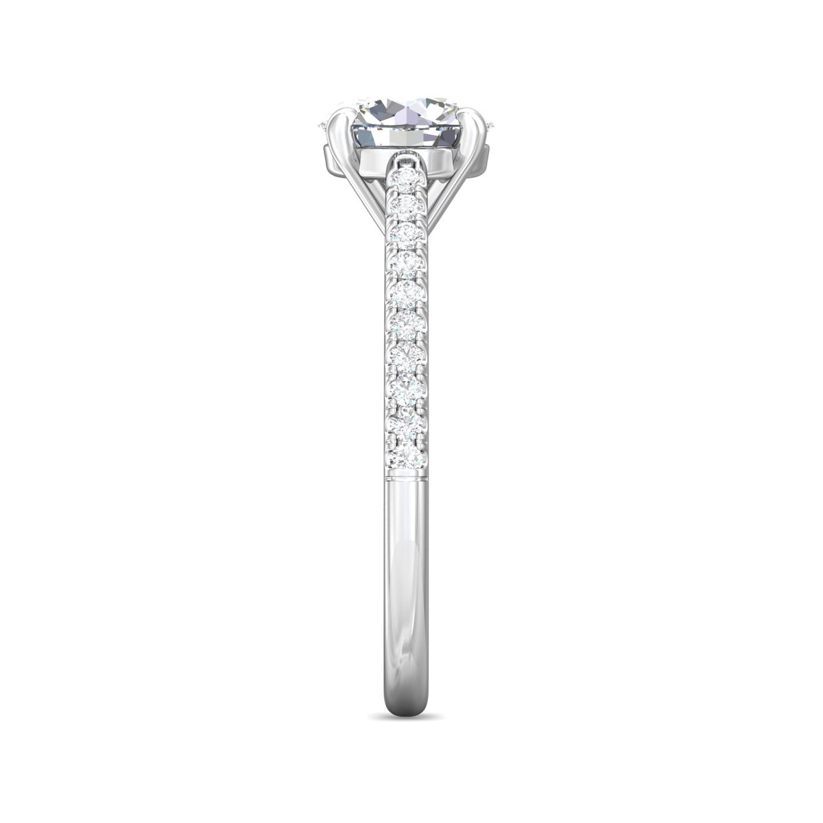 1/5ct. t.w. Diamond Engagement Ring in 14K White Gold