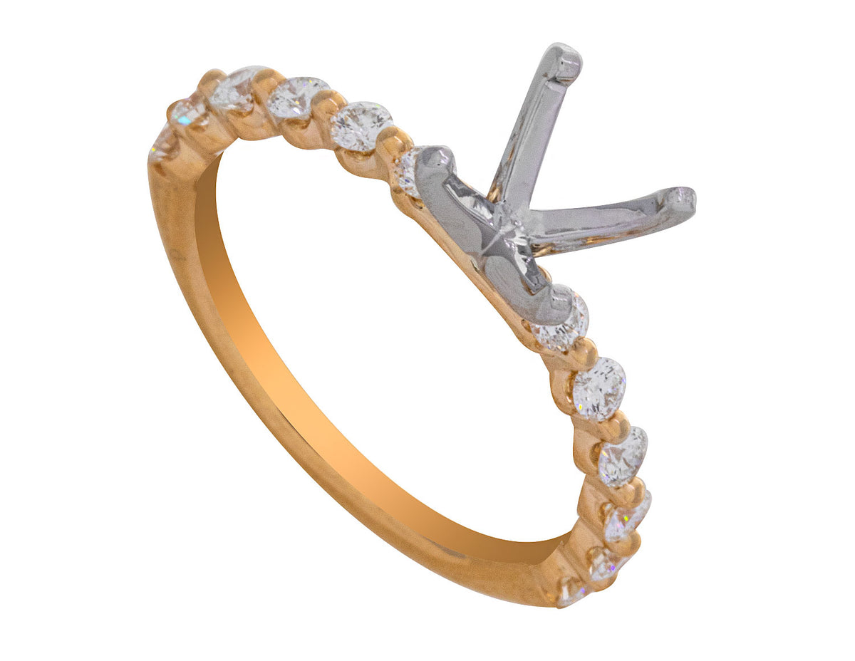 1/2ct. t.w. Kessler 81 Diamond Engagement Ring in 18K Yellow Gold