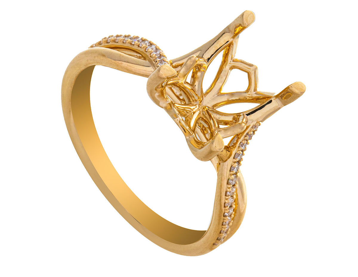 1/10ct. t.w. Diamond Engagement Ring in 14K Yellow Gold