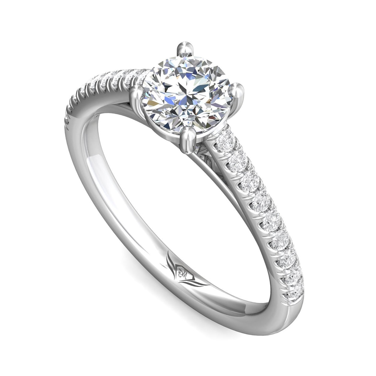1/3ct. t.w. Diamond Engagement Ring in 14K White Gold