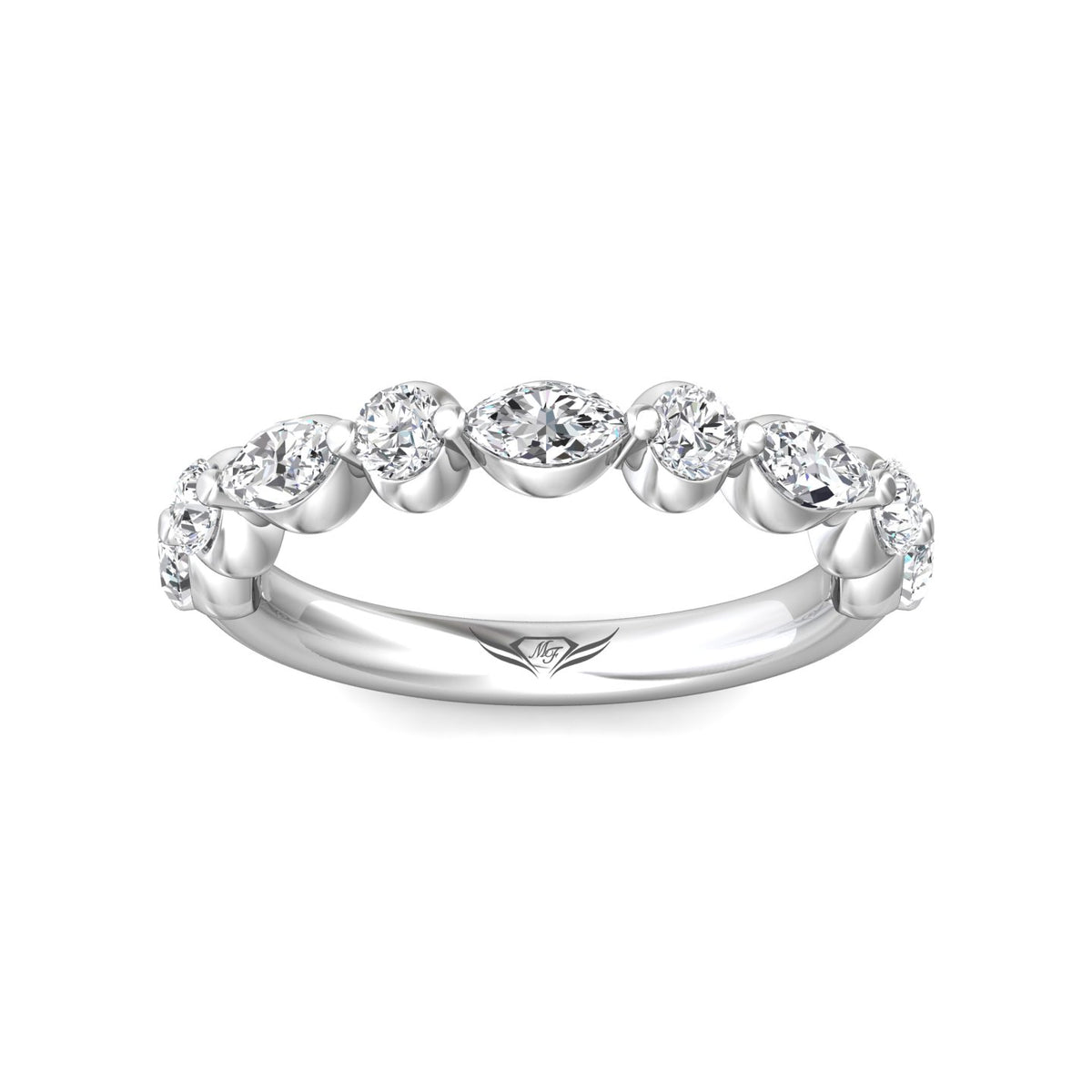 1ct. t.w. Diamond Wedding Band in 14K White Gold