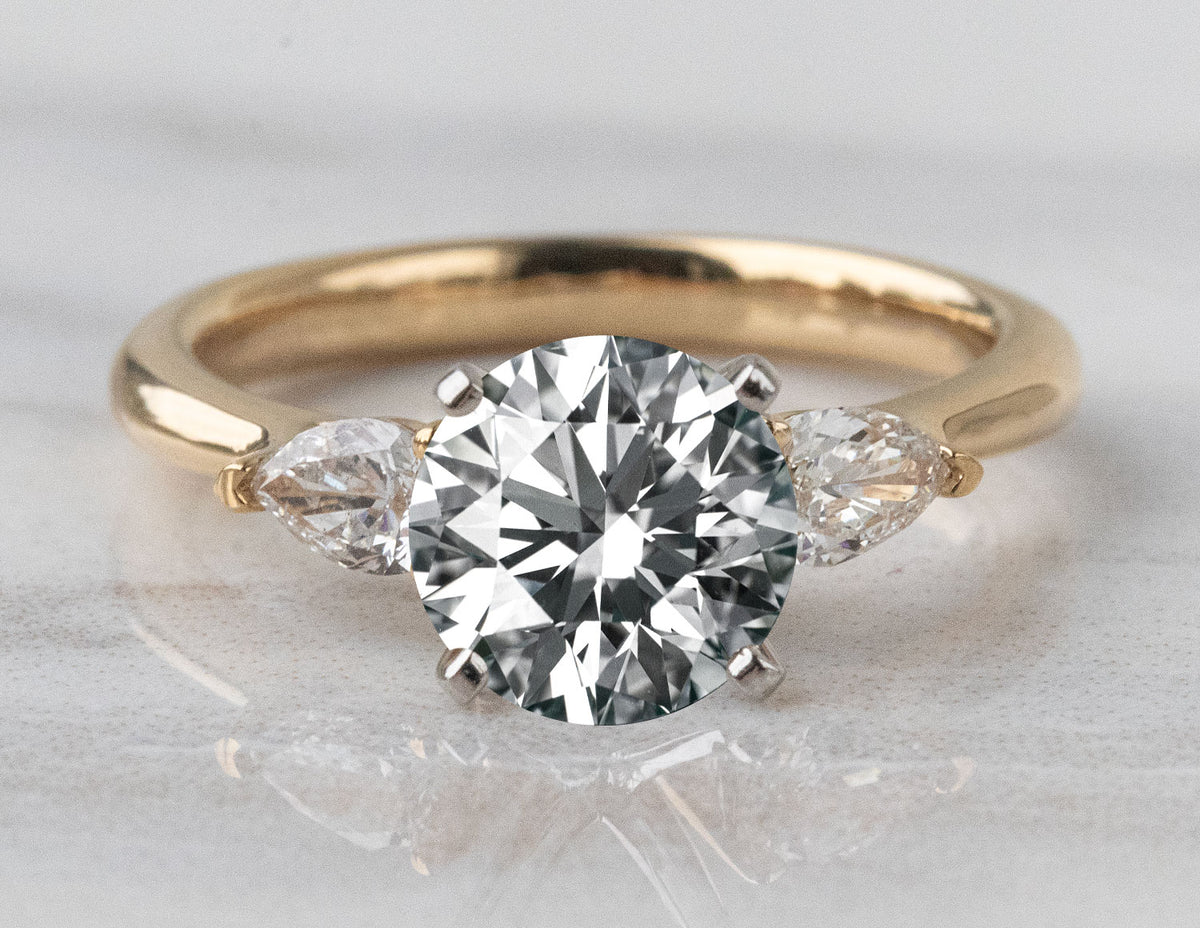 2/5ct. t.w. Pear Cut Diamond Engagement Ring in 18K Yellow Gold