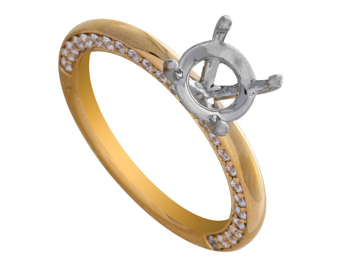 1/2ct. t.w. Kessler 81 Diamond Engagement Ring in 18K Yellow Gold
