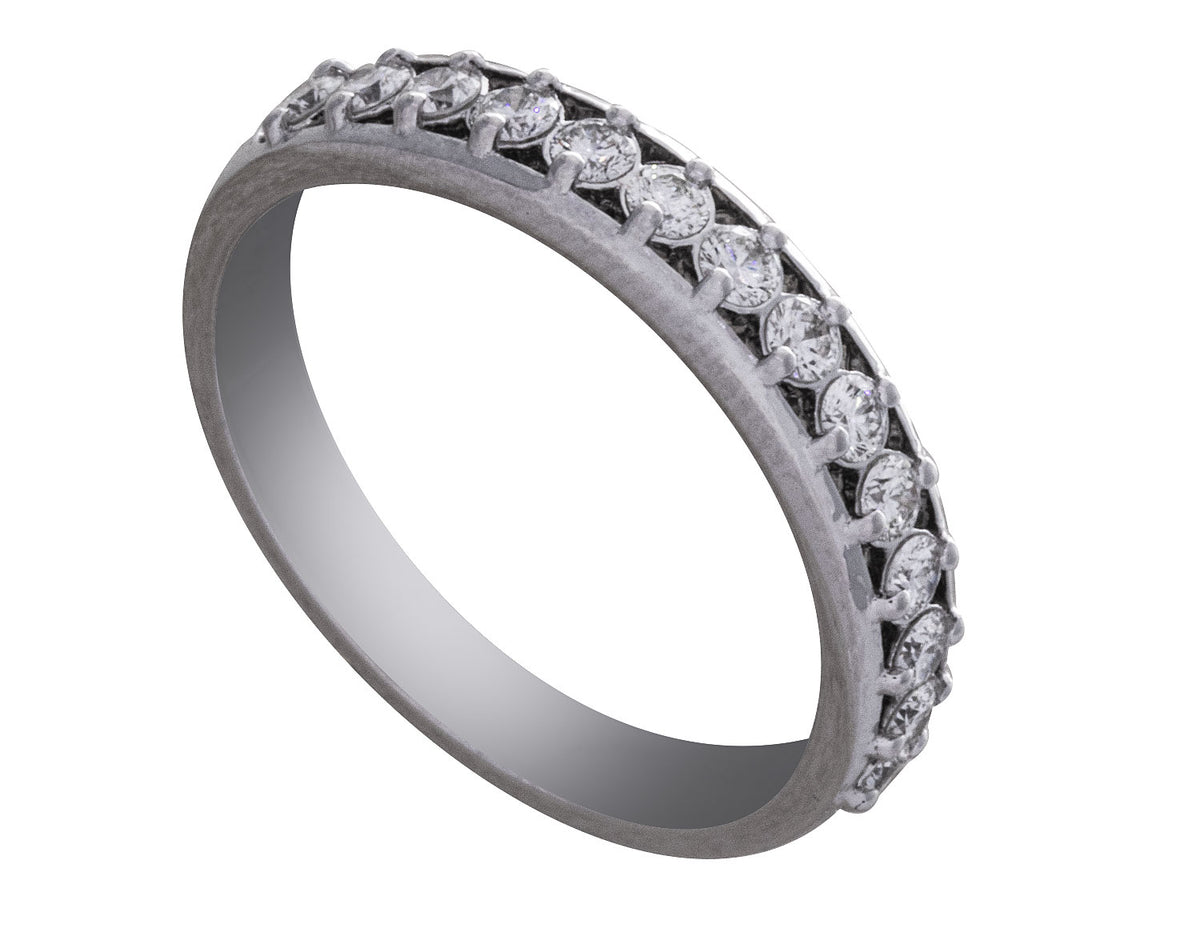 2/5ct. t.w. Diamond Anniversary Ring in 14K White Gold