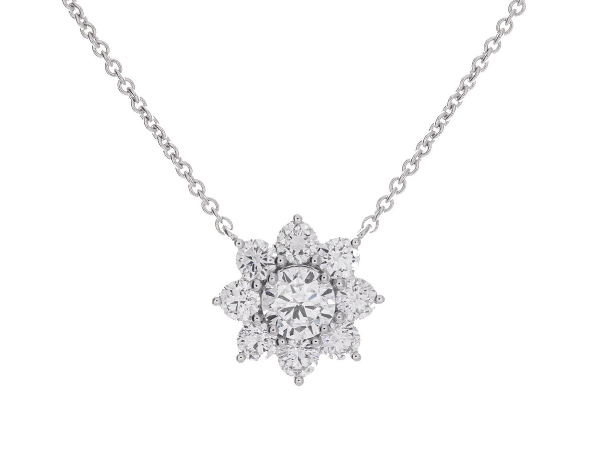 1 1/2ct. t.w. Newborn Lab Created Diamond Fashion Necklace in 14K White Gold