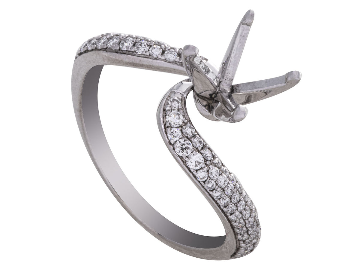 1/3ct. t.w. Diamond Engagement Ring in 14K White Gold