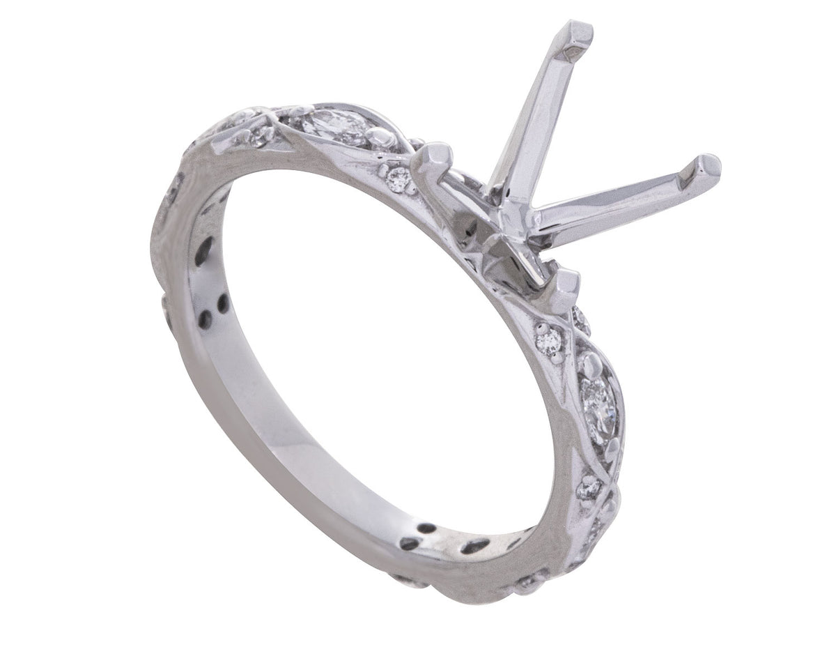 1/3ct. t.w. Diamond Engagement Ring in 14K White Gold