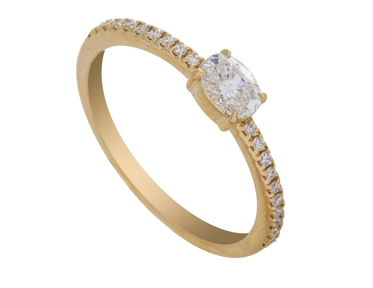 2/5ct. t.w. Diamond Promise Ring in 10K Yellow Gold
