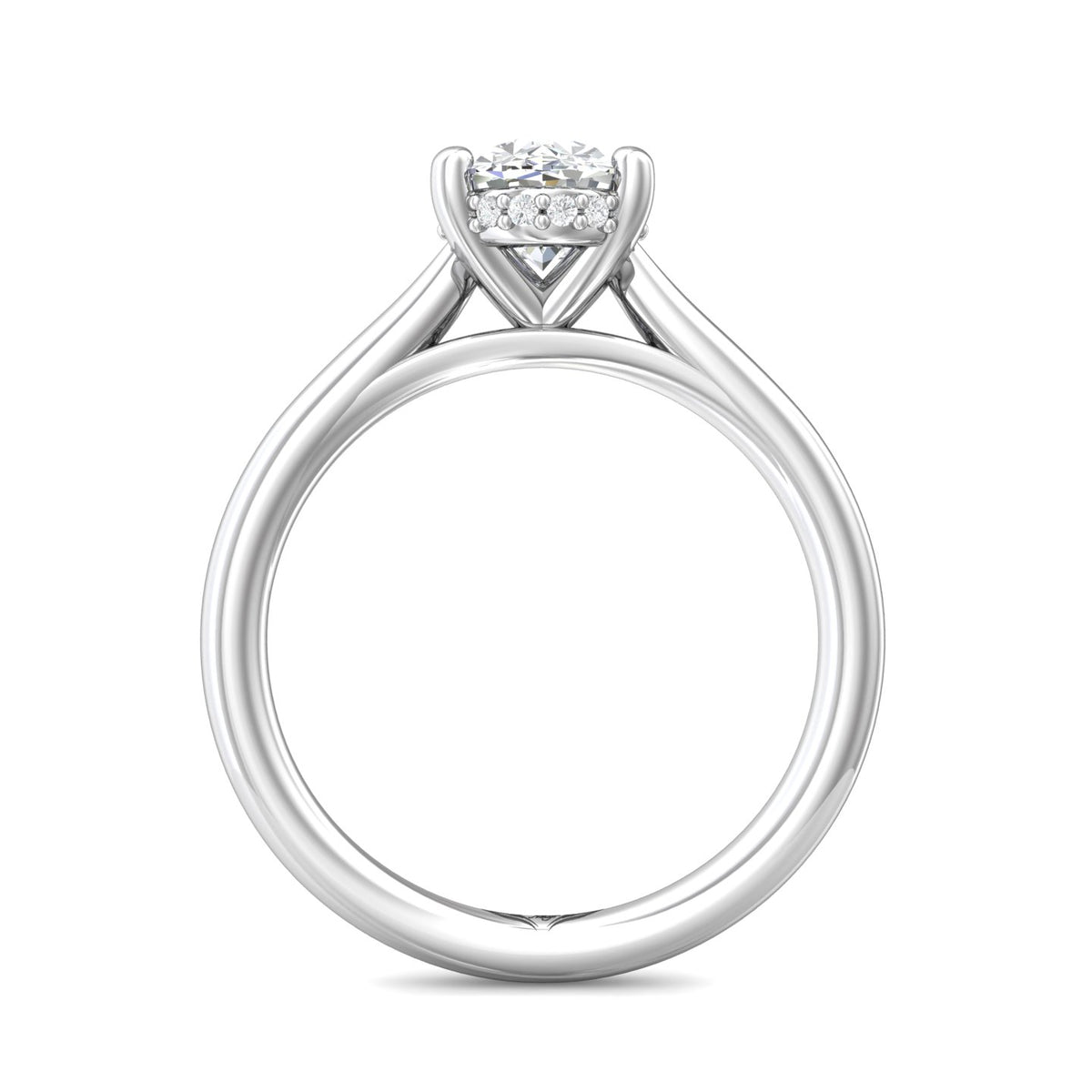 .05ct. t.w. Diamond Engagement Ring in 14K White Gold